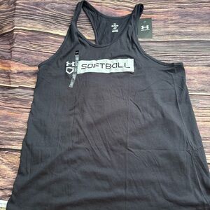 Under Armour Black Softball Tank